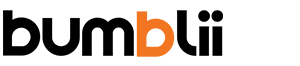 bublii name logo blk orange sm left